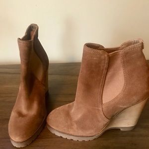Michael Kors Thea Suede Wedge Boots